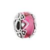 Frosted Red Murano Glass Hearts Charm Silver Plated Fit Charms 925 Silver Bracelet for Jewelry Making DIY