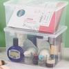 2PCS Transparent Large Capacity Mask Storage Box Household Mask Nose Mask Medicine Storage Box