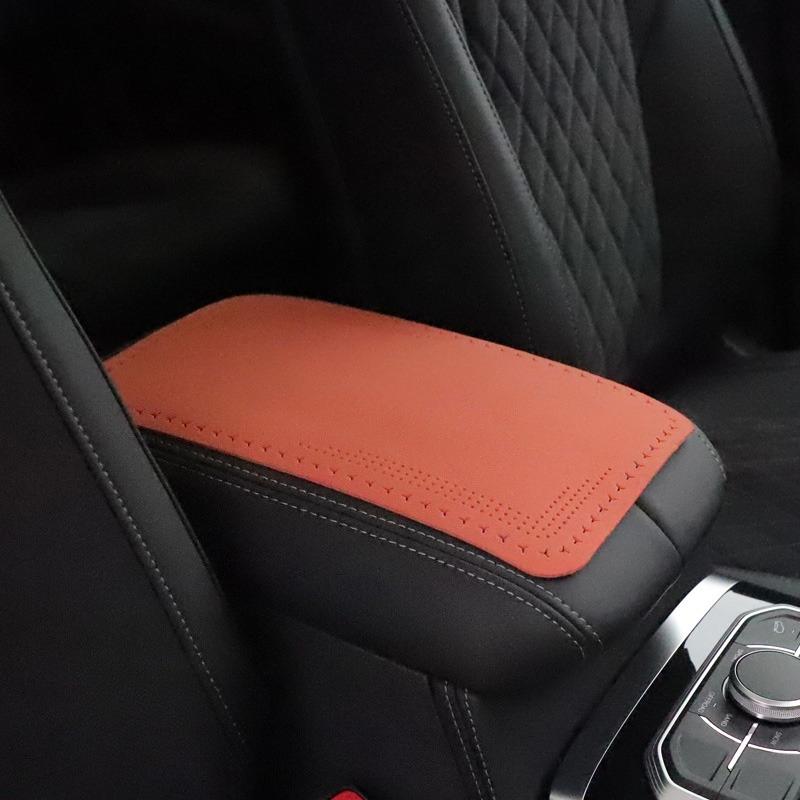 Wildleder Auto Armlehnenmatte Universal Innenraum Auto Armlehnenbox Matten Staubdicht Wasserdicht Kissenbezug Armlehnenschutz