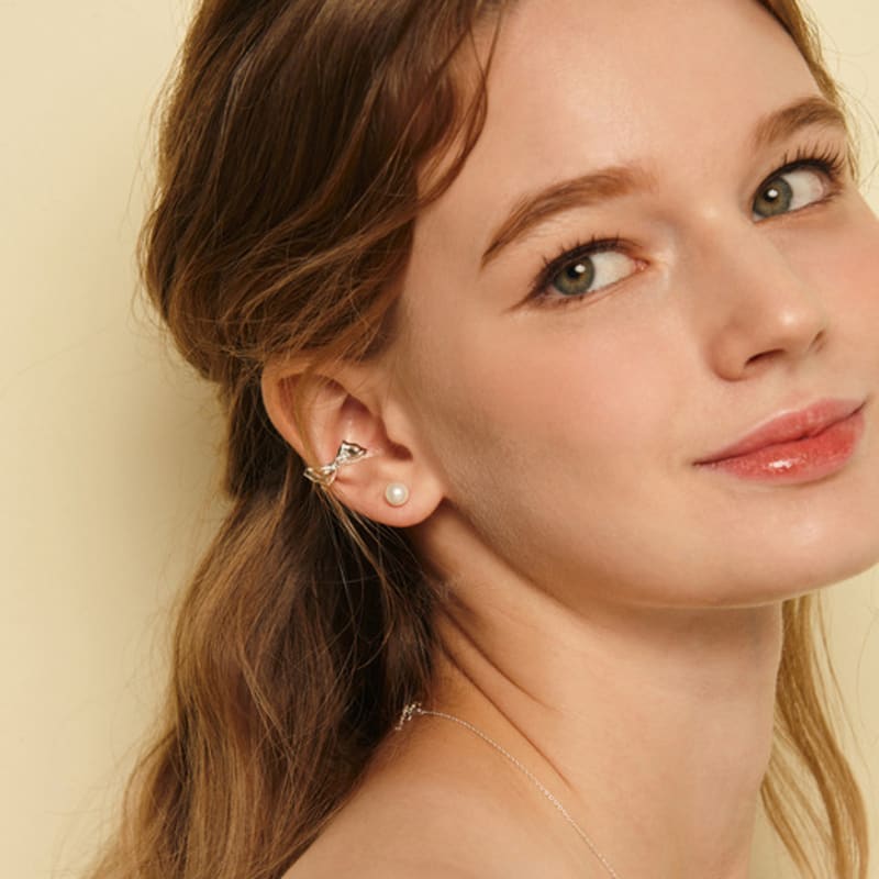 Murmur [925silver]Volume Ribbon Earcuff
