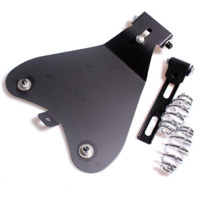 Black Leather Driver Driver Solo Seat For Sportster 883 1990-2013 Saddle Suitable Cruiser Bobber Chopper