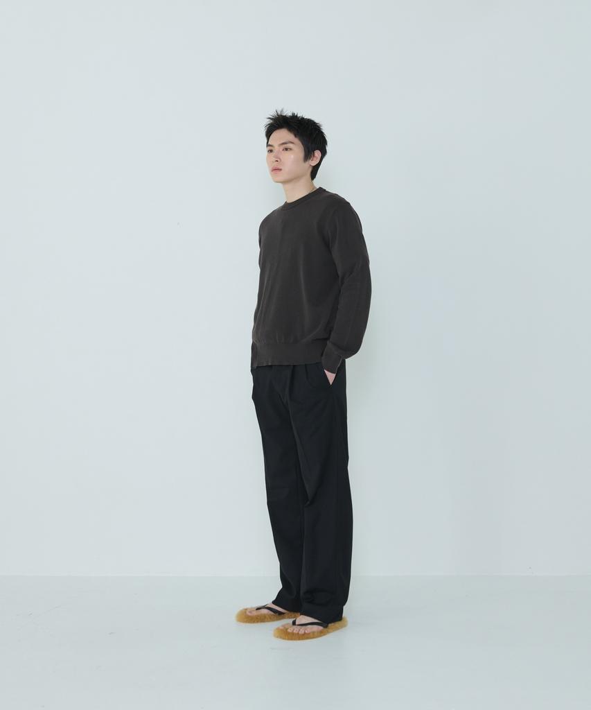 Deossingindeeodeeo Composed Slit Knit Brown