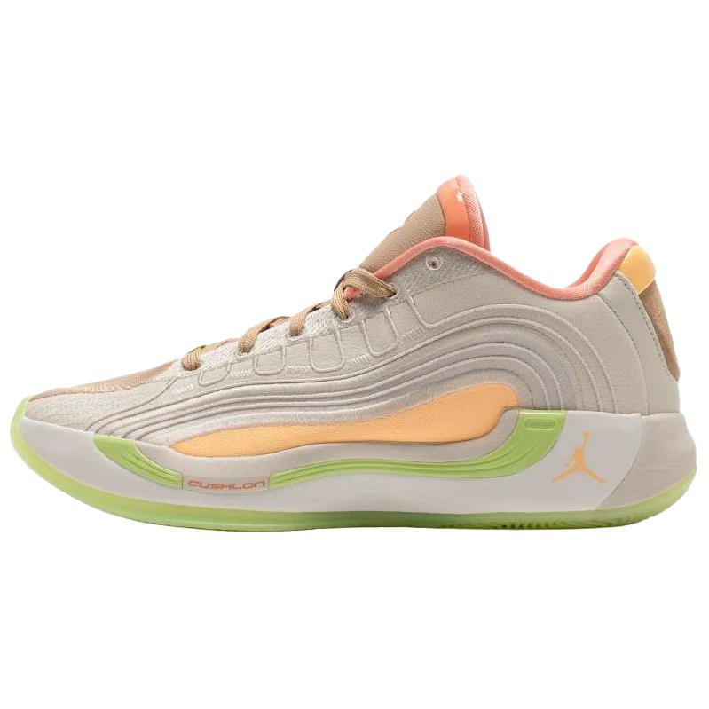Air Jordan Luka 4 PF Light Orewood Tangerine Tint Men Sneakers Cream Light-Orewood-Brown Hemp IO0198-100