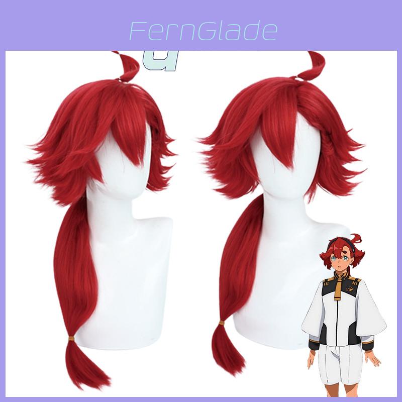 Gundam Suletta-mercury Wig Heat-resistant Synthetic Silk Fiber Cosplay Hairpiece