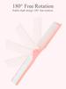 Sakura Pink Portable Anti-static Hair Comb Folding Double Sided Detangling Mini Combs Shower Massage Hairbrush High Quality