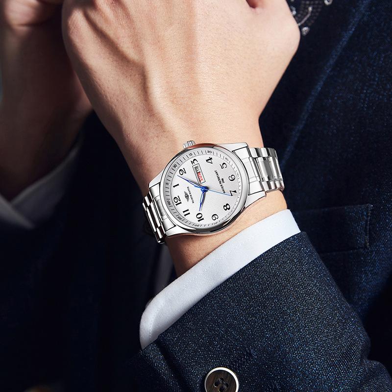 Wolis Luxury Waterproof Men's Day-Date Luminous Watch
