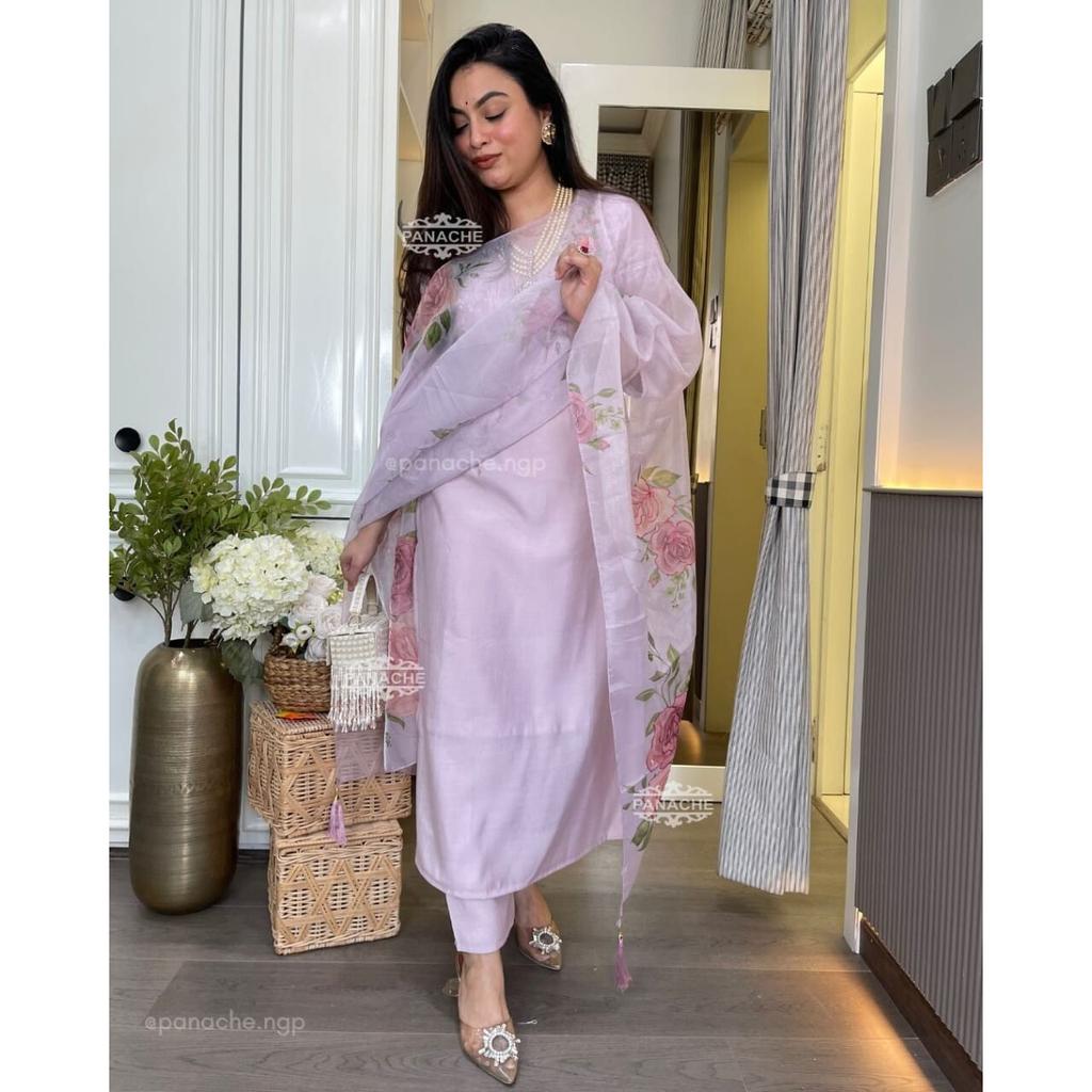 Women Bollywood Kurti Salwar Kameez Set Indian Pakistani Top Tunic Party Wear SC-2187