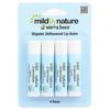 Mild By Nature, Sierra Bees™, Organic Lip Balm, Unflavored, 4 Pack, 4.25 g (0.15 oz) Each