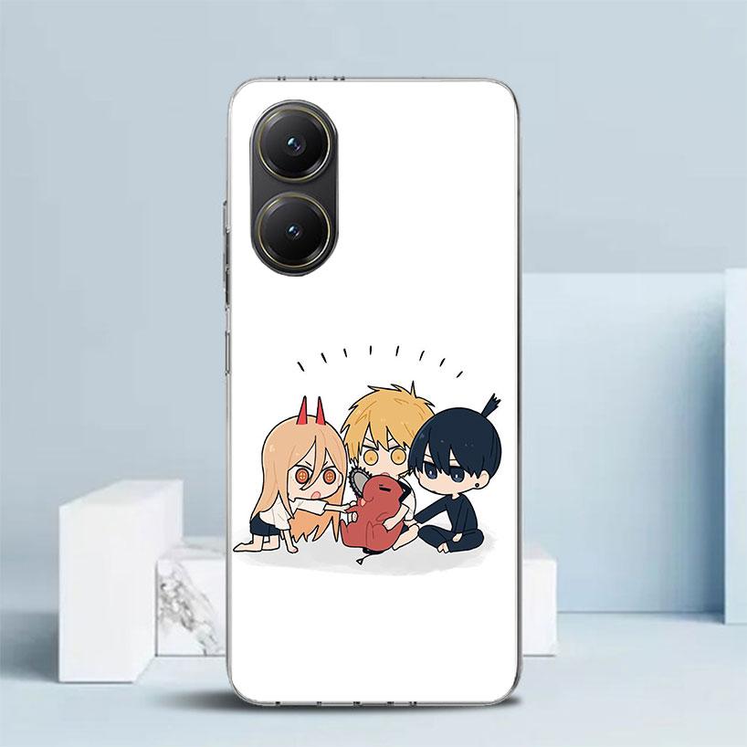 C-Chainsaw Mans Cute Phone Case For Xiaomi Poco F7 Ultra X5 X6 X7 Pro M7 Redmi 15C 15 13C 13 12C 12 10C 10 10A 9 9C 9A 9T Cover
