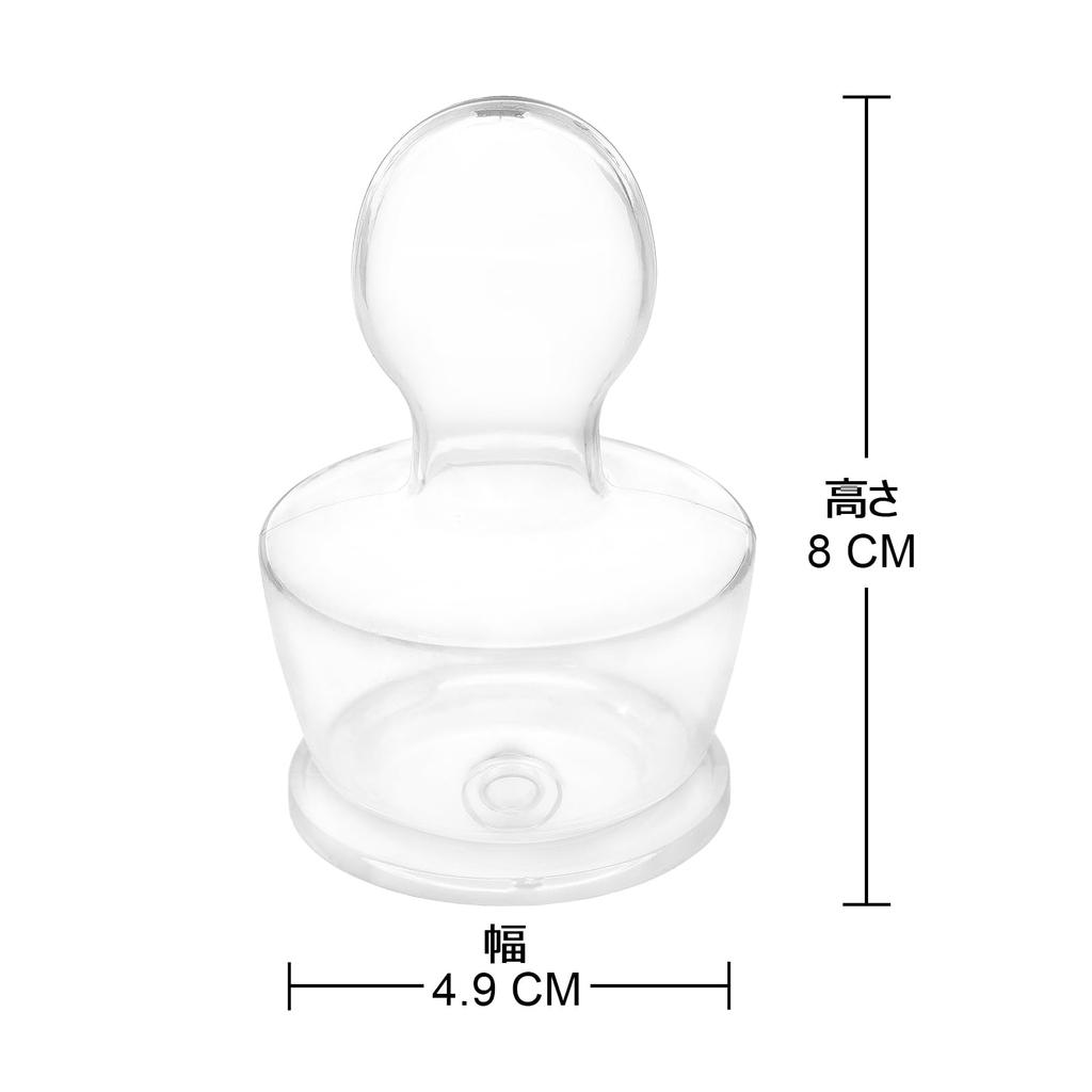 LittleForBig Adult Replacement Nipple for Baby Extra Large Silicone Replacement Fits Standard Baby Bottles Bottles, Nipple, Clear,