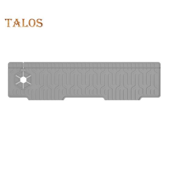 Silicone Faucet Sink Splash Guard Mat Foldable Drain Mat Non-Slip Multiple Drain Holes Adjustable Faucet Protector for Kitchens