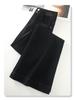 Women's Petite High-Waisted Micro-Flared Black Jeans - 2025 Spring Style