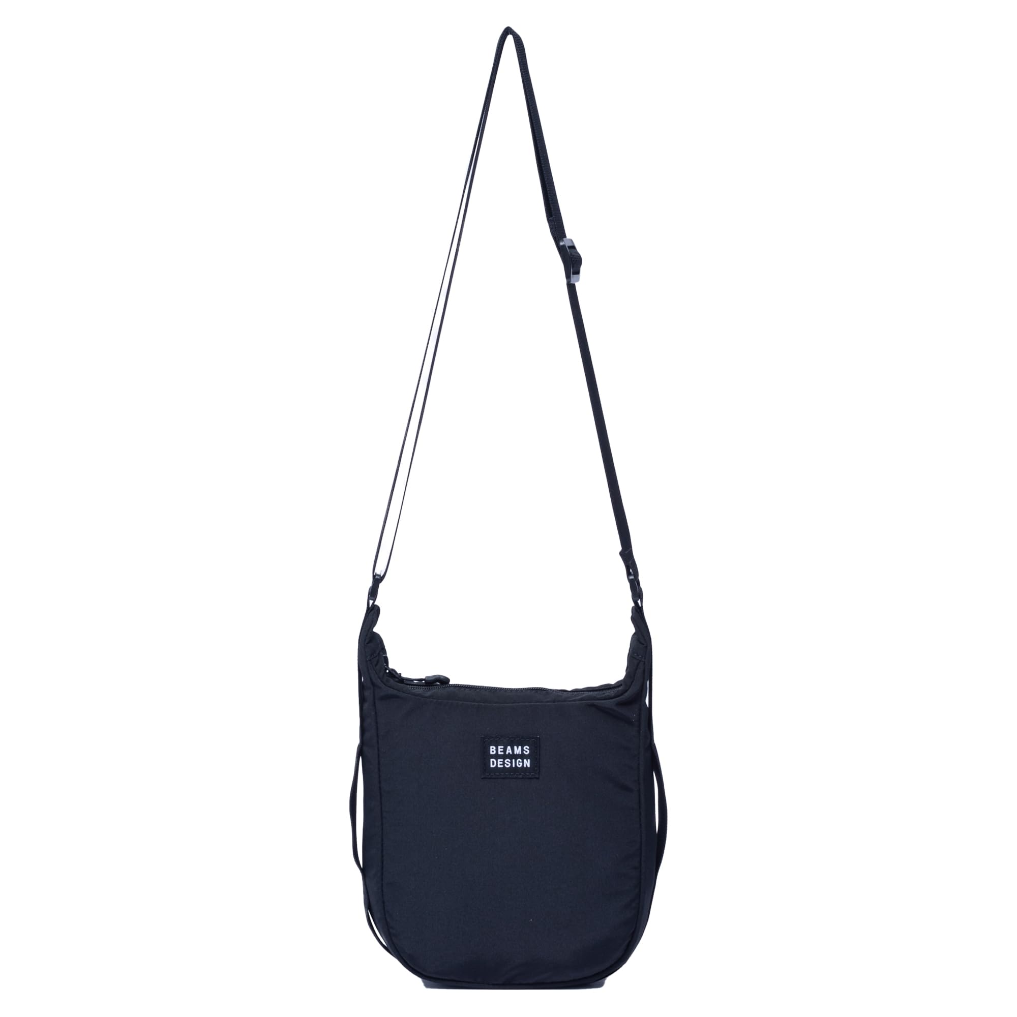 

Shoulder Bag Unisex Polyester Vertical Shoulder Simple Small Travel Black [BEAMS DESIGN] [FINE DAY] Men s Women s чорний