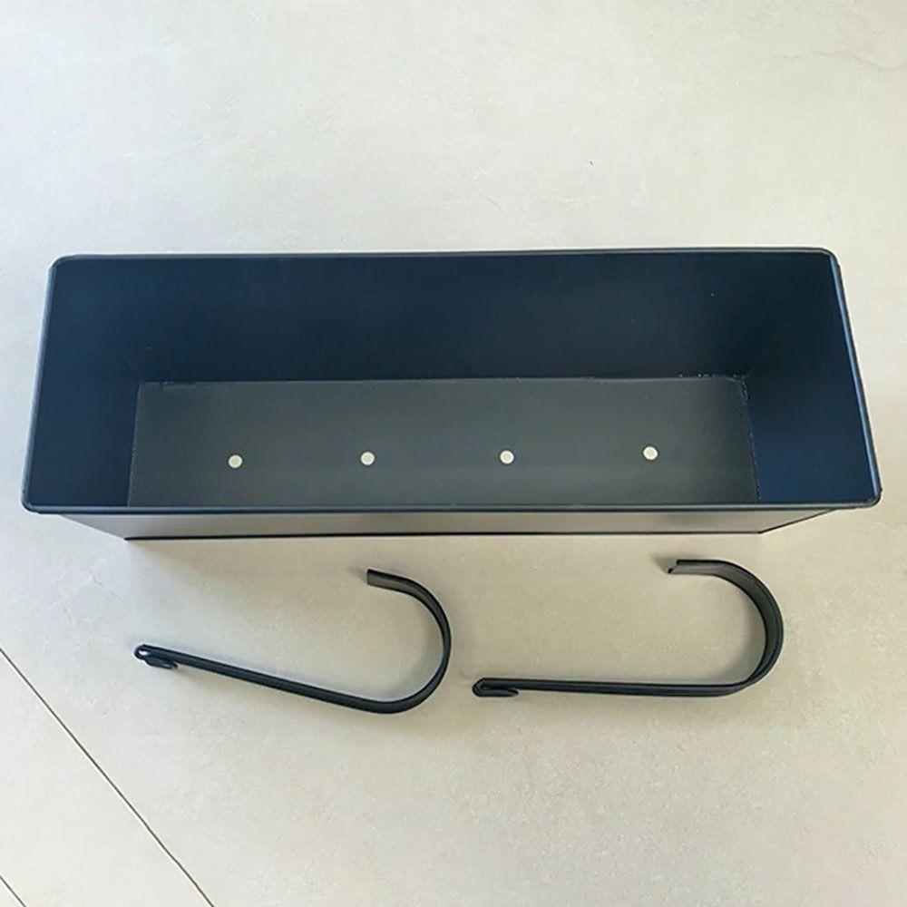 Iron Hanging Flower Pots Weather-Resistant Modern Boho Planter Durable Wall Mount Window Box