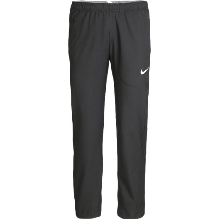 Nike Logo Embroidered Fitted Elastic Straight Leg Casual Pants Men Bottoms Black 688498-010
