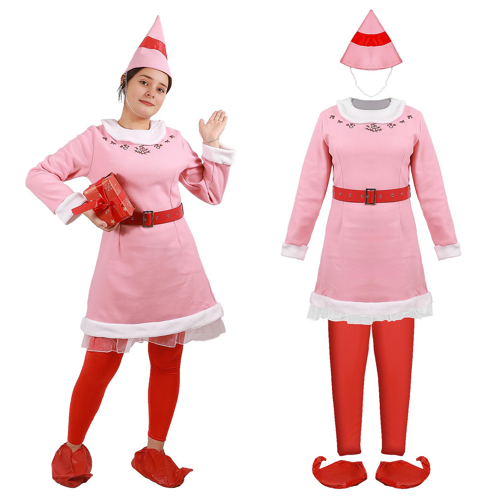 Santa Claus and Elf Christmas Cosplay Costume for Performances S