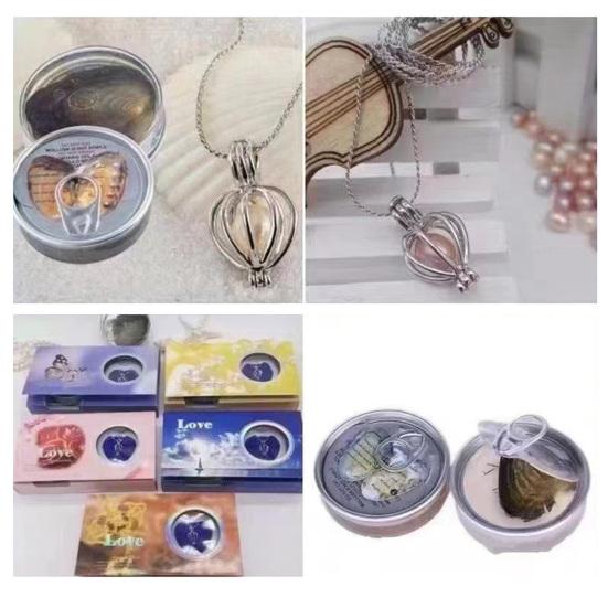 Set di collane Finitura pregiata Facile da usare Gabbia portatile con ciondolo Regalo ornamentale Kit per la creazione di collane fai-da-te ipoallergenico Accessori per gioielli