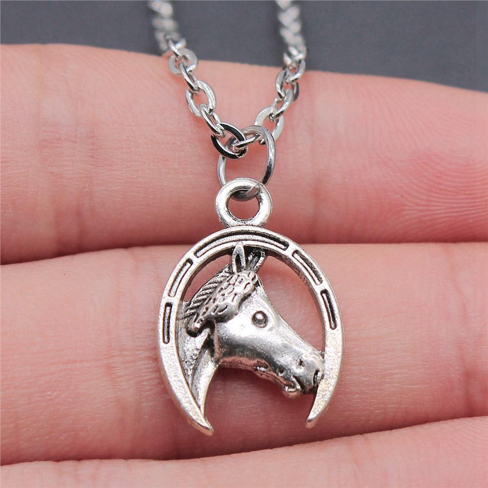Unicorn Horse Fantasy Pendant Antique Bronze Metal Women Choker Necklace High Quality Gift