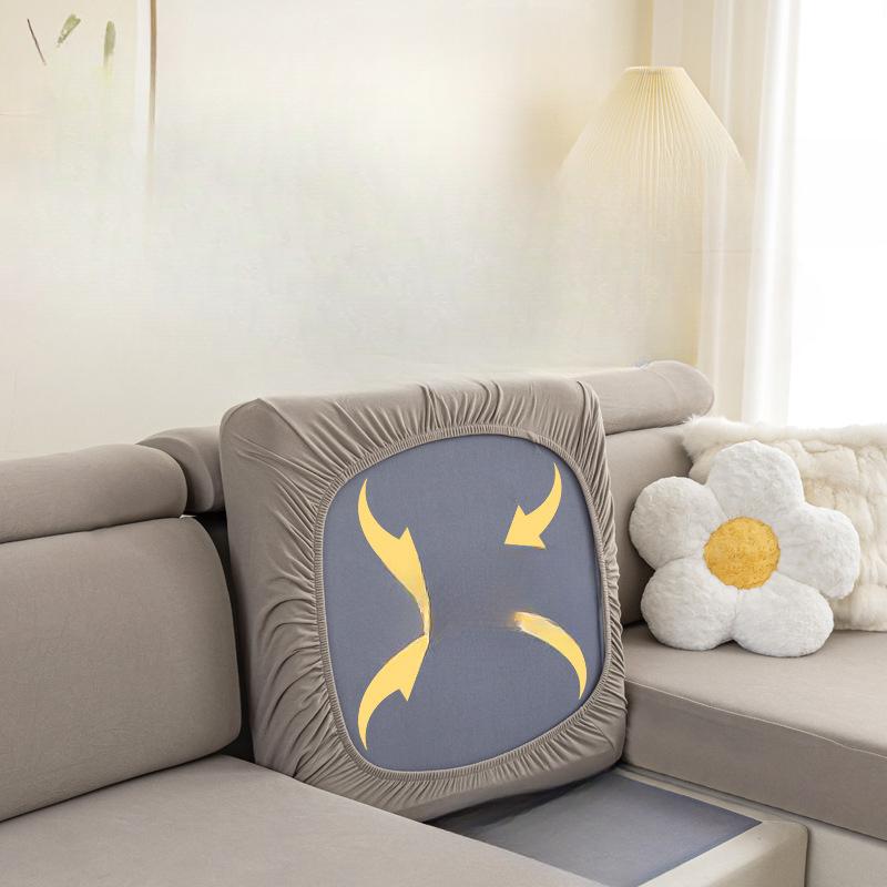 Simple Double-Layer Sofa Elastic Non-Slip Sofa Slipcover Living Room Four Seasons Universal Breathable Thickening Sofa Cushion Cover