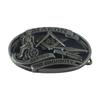 Retro Masonic Plate Buckle: American West-Inspired Fashion Belt