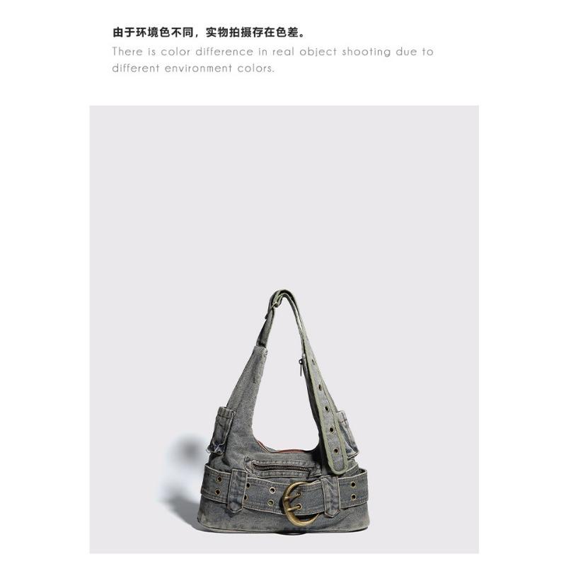 2025 Nowa Torba Dżinsowa Prana Styl Wysokiej Klasy Spicy Girl Torba Pod Ramię Codzienna Wszechstronna Torba Listonoszka do Pracy