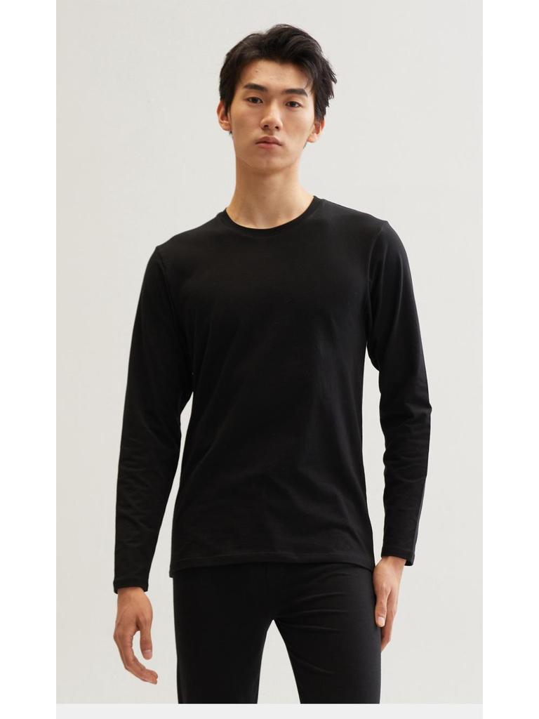 Men's Winter Pure Cotton Thermal Tops: Lightweight, Warm, Single-Piece Sweater-Style Underwear.