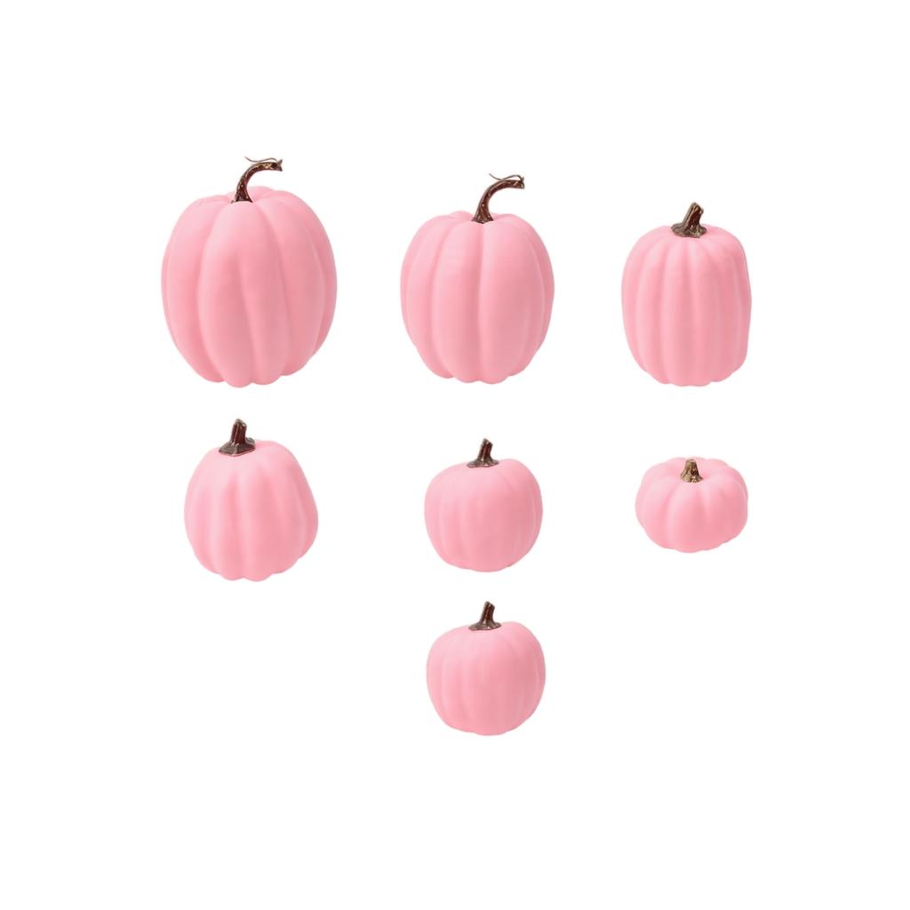 Foam Artificial Pumpkin Set for Halloween Tabletop Decoration Realistic Simulation Pumpkin Props for Home Party Office Display