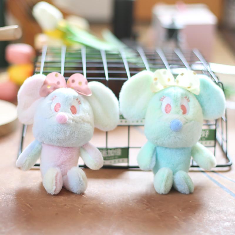 Adorable Cute Mouse Plush Toy Doll With Keychain Soft Short Plush Stuffed Animal