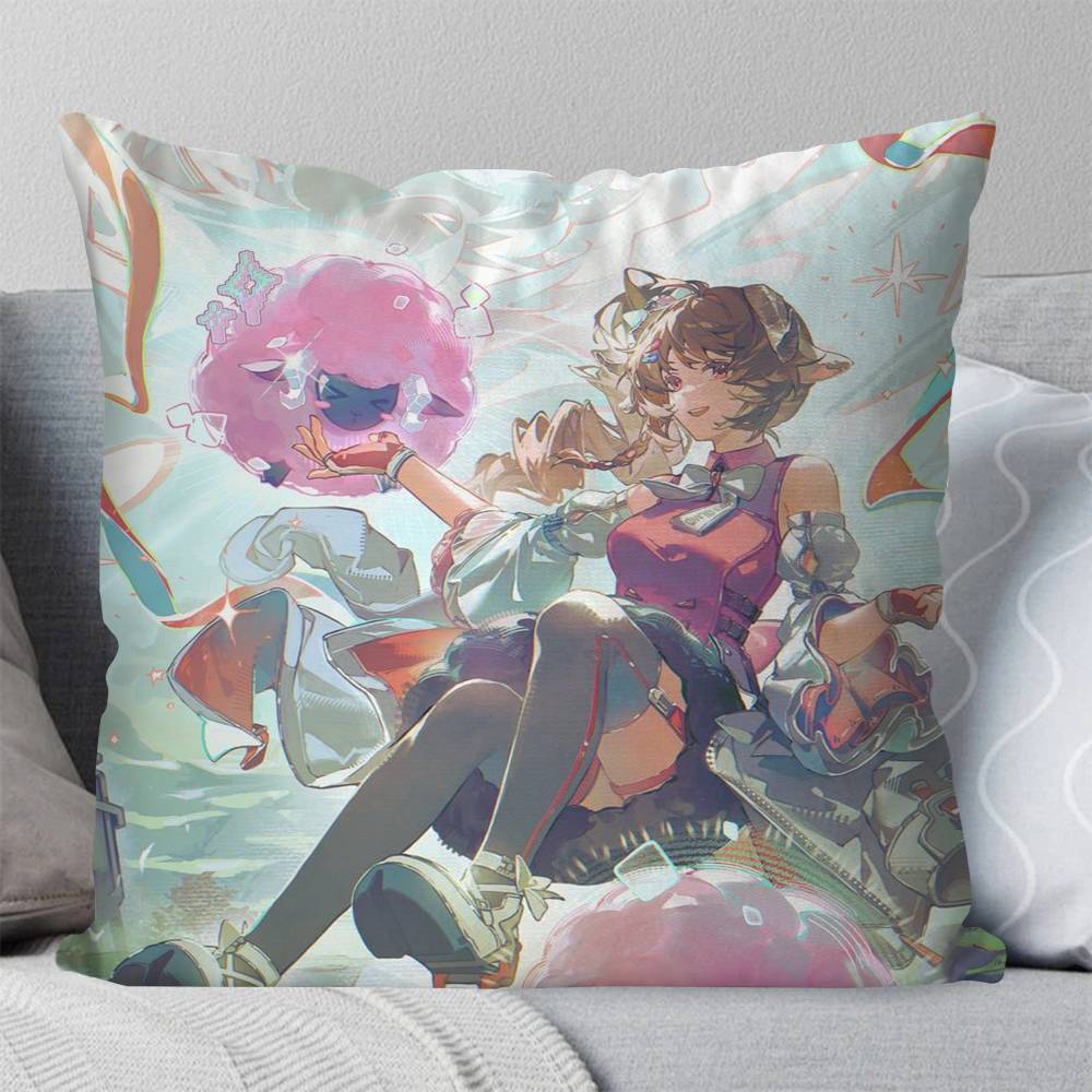 Ardelia Anime AArknights Pillow Case Fashion Square Pillowcase Bedroom Sofa Room Ins Decoration Leisure