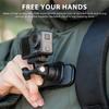 Für OSMO Pocket 3 360° Rotation Rucksack-Clip-Halterung Schultergurt Zubehör für DJI Pocket 3/OSMO Pocket/Action-Kameras