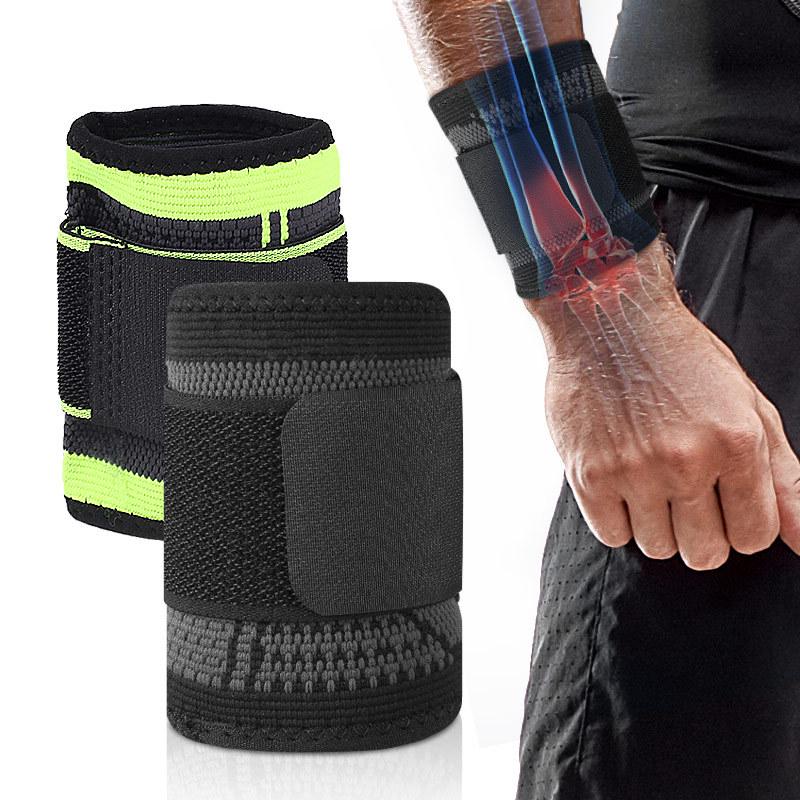 Adjustable Nylon Wristband: Breathable, Non-Slip, Sweat-Absorbing Sports Guard Extra Large