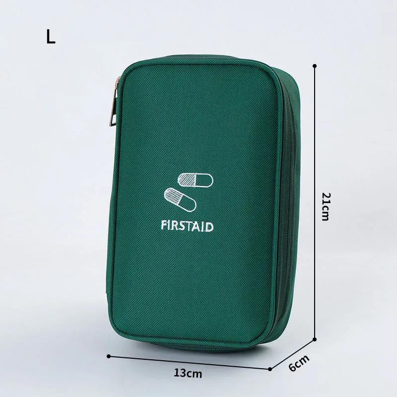 Mini Home Medical Storage Bag Portable Travel Emergency First Aid Kit Medicine Pack Outdoor Camping Travel Sorting Survival Sack
