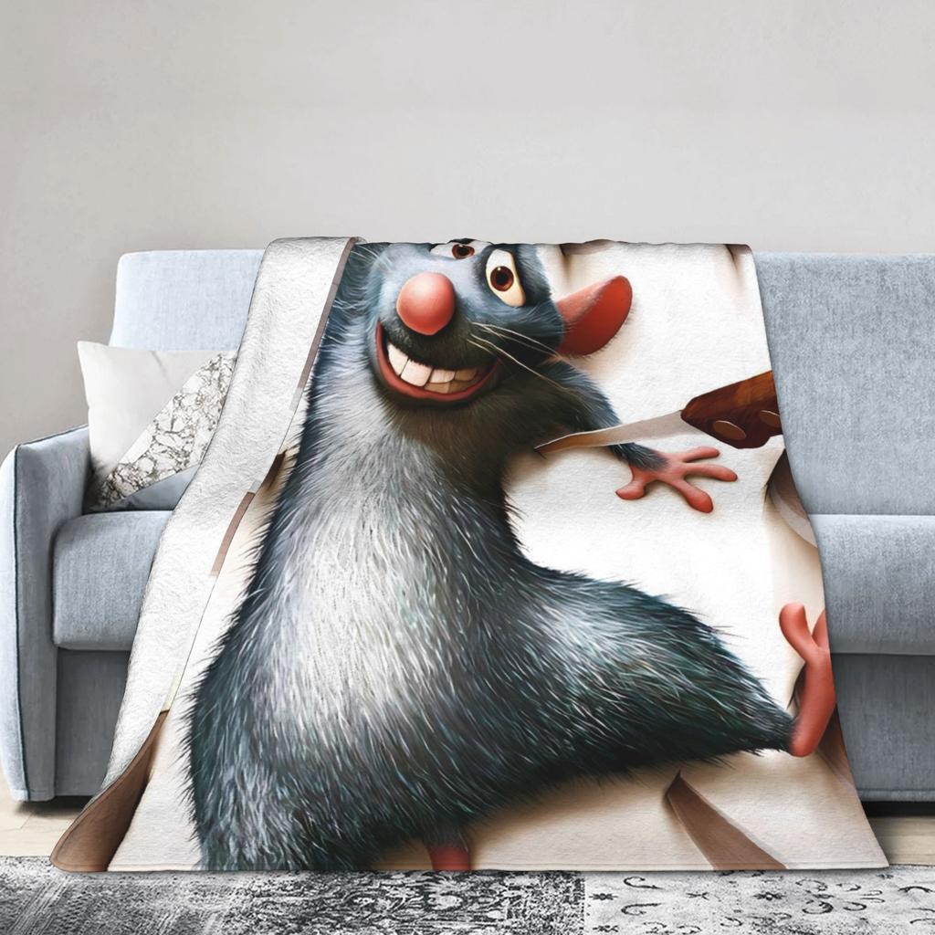 Coperta Ratatouille Carina Calda Morbida Confortevole Peluche Biancheria da Letto Plaid Per Ragazzo Ragazza Camera da Letto Flanella Copriletto Copri Letto