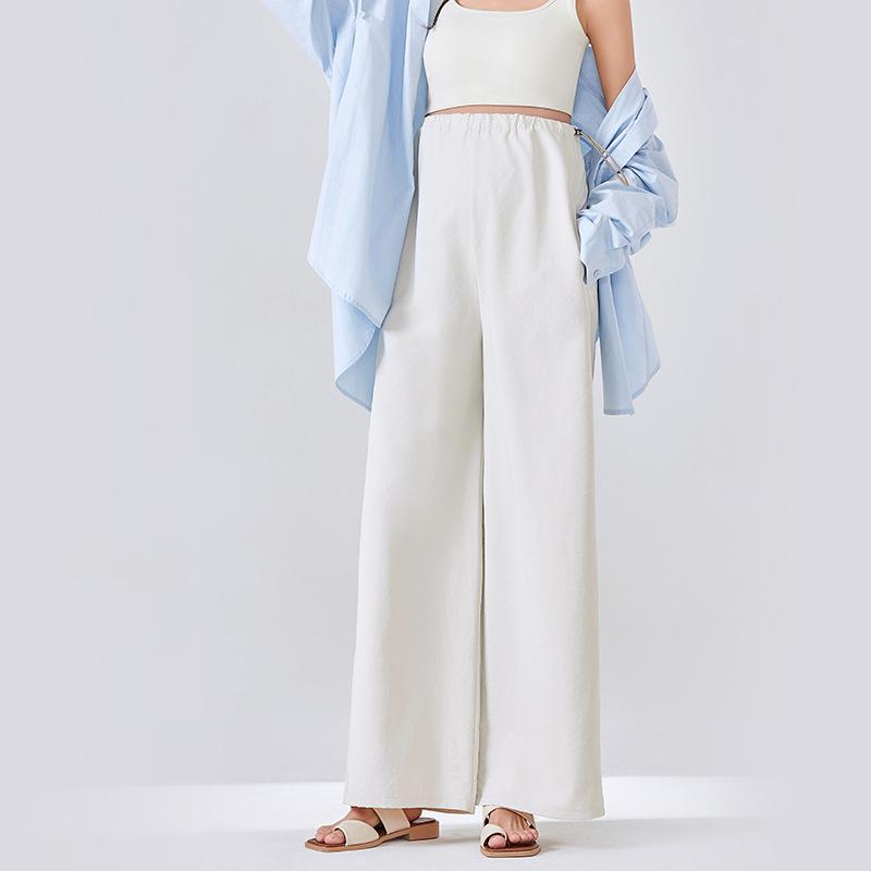 

Брюки для беременных не стесняют живот, носите брюки широкого кроя весной и летом, с низкой посадкой, тонкие летние модели, большого размера, новые летние модели XL（140-170）