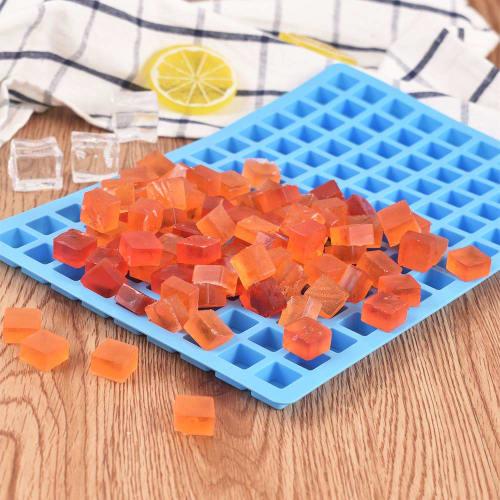 ionegg 126-Cavity Square Silicone Mold for Making Chocolate Candies, Mini Ice Cube Trays, and Truffle Pralines (3-Pack)