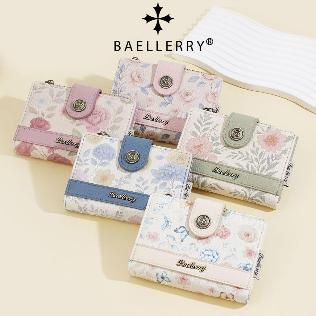 New Women's Korean Style Anime Short Wallet with Multi-Card Slots and Fashion Clasp