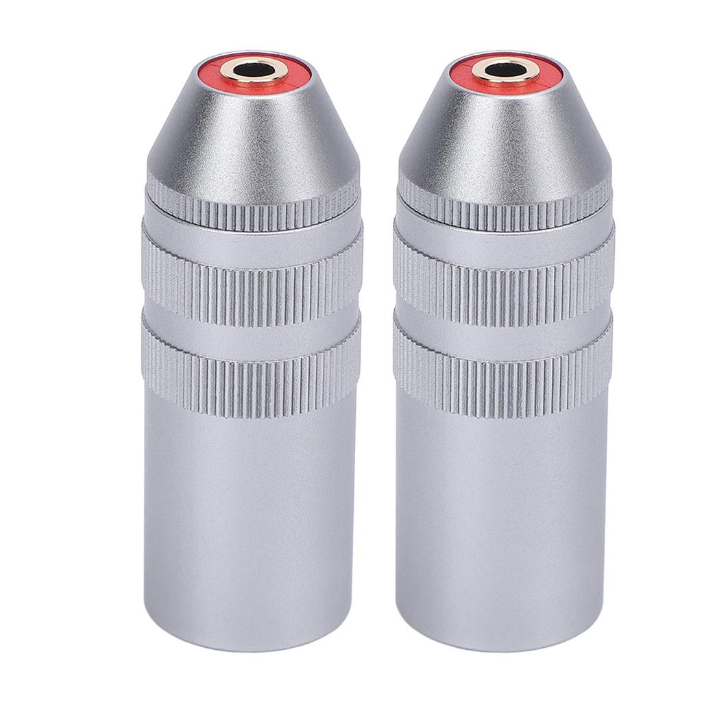 2PCS Microphone Mixer Adapter 4 Pin XLR to 3.5mm Female Balanced Stereo Jack Plug Cable Adapter