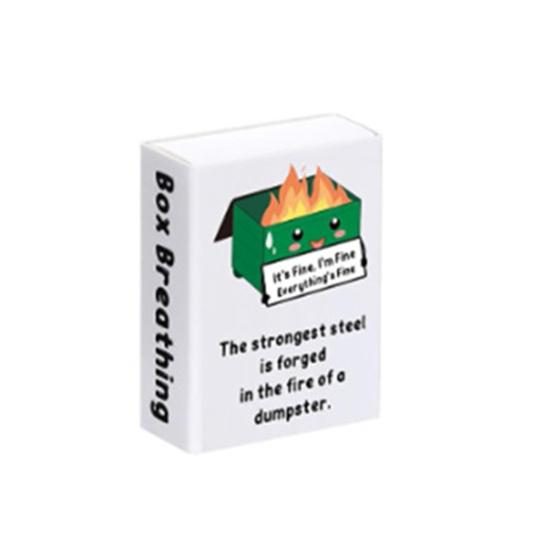 Stress Relief Ball with LED Light Flame Trash Can Design Squeeze Toy Employee Appreciation Gifts Ornament Party Favor