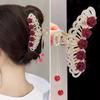 Lily of The Valley Bouquet Tassel Clip Shiny Color Hair Clips Rhinestone  Women