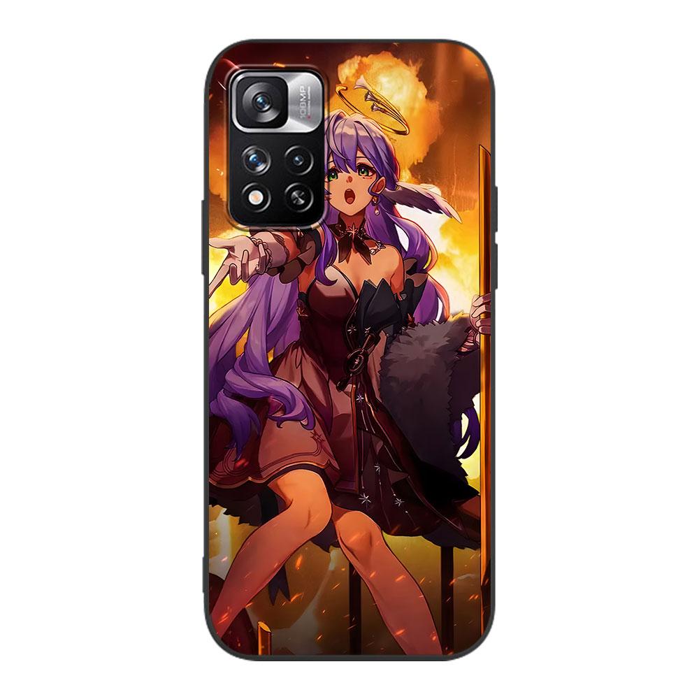 

Boothill Firefly Jade Honkai Star Rail Case for Xiaomi Redmi 10A 10C 9C 12C 9A 9i 10 12 9 9T K40 Pro Black Soft TPU Phone Cover Redmi K40 Pro