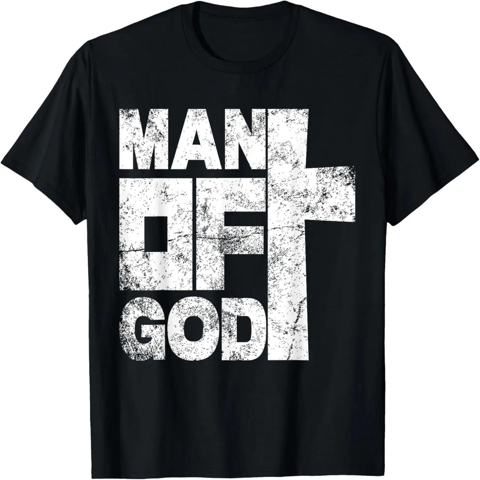 

Man of God religious graphic Christian vintage T-Shirt XXXXXL чорний