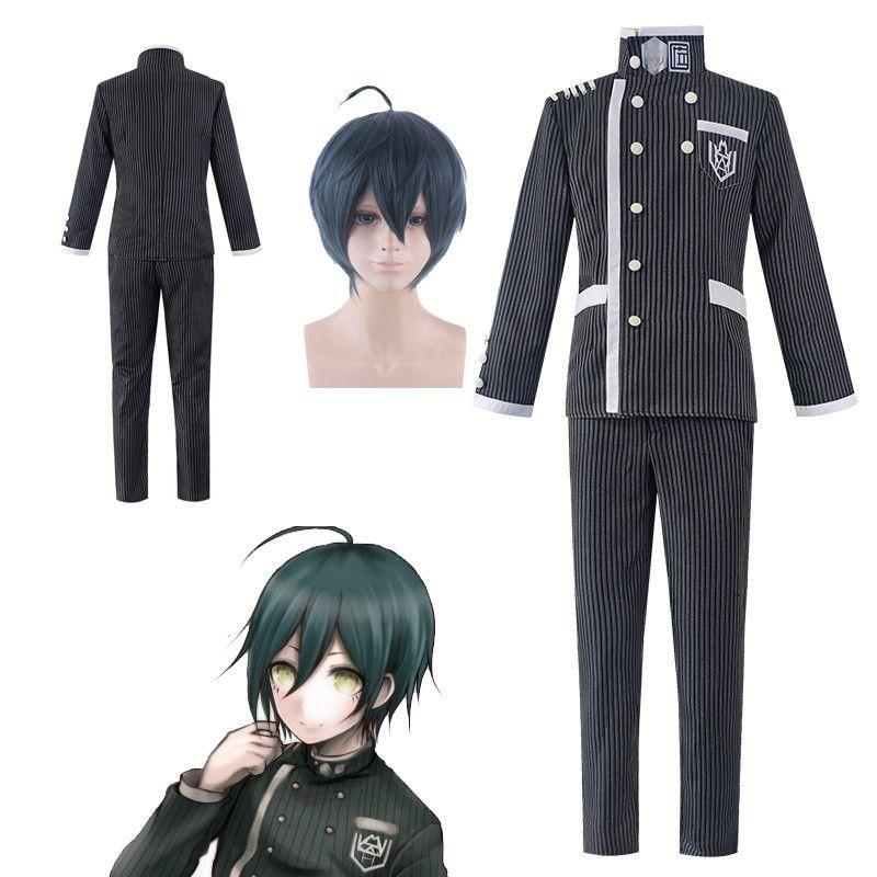 Danganronpa V3 Saihara Shuichi Cosplay Costume Exquisite School Uniform With Wig