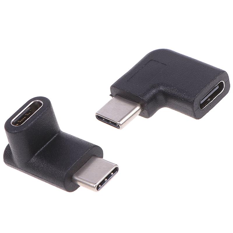 Rechtwinklig 90 Grad USB 3.1 Typ C Stecker auf Buchse USB-C Konverter Adapter
