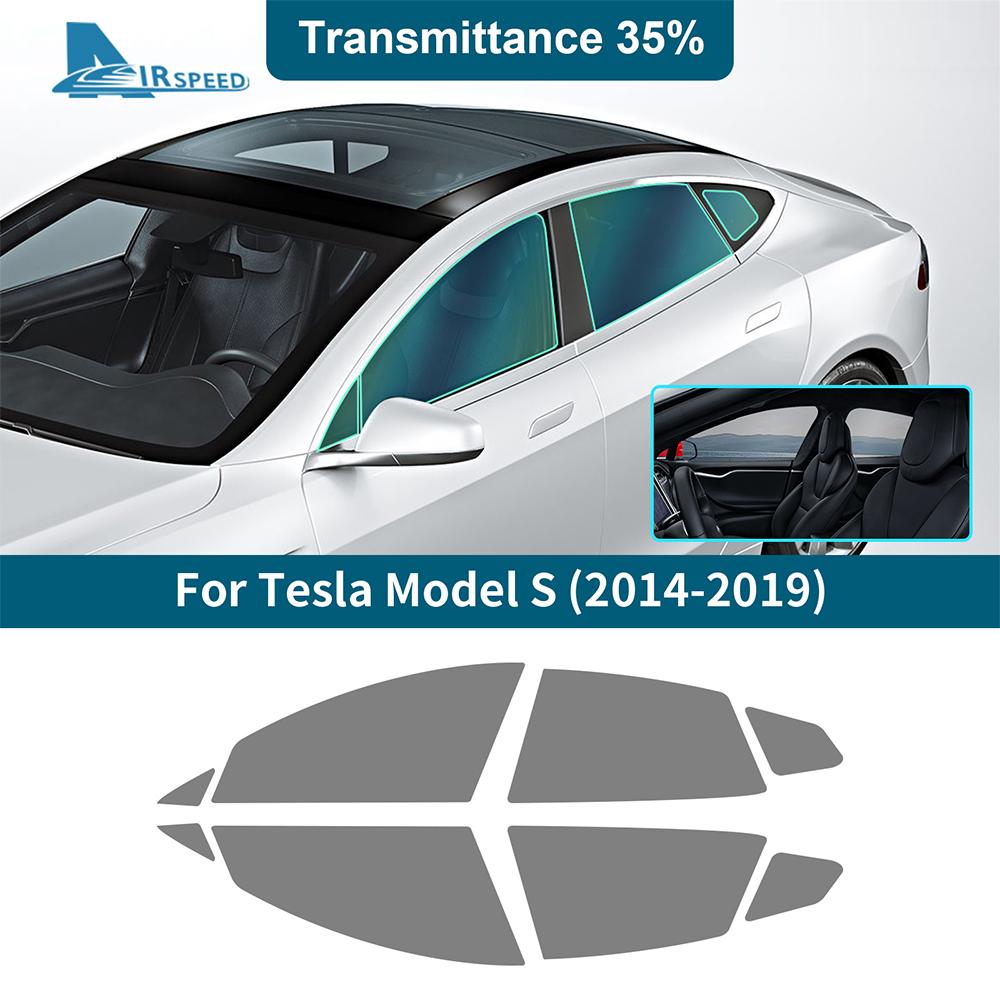 Solar UV Protector Summer Tint Film For Tesla Model S 2014 2015 2016 2017 2018 2019 Car Front Rear Side Window Accessories