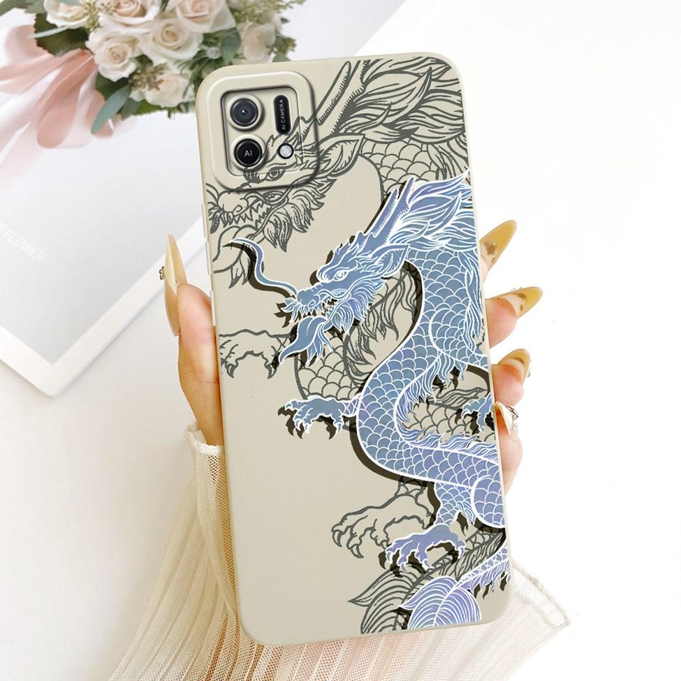 For Oppo A16k CPH2349 Casing For Oppo A16e CPH2421 Cover Fashion Cartoon Cute Funny Painted Silicone Phone Case