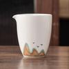 Suet Jade Porcelain Fair Cup White Porcelain Tea Set Tea Set Tea Set Tea Cup Male Cup Filter Tea Leak Tea Sea High-grade Tea Art Accessories