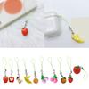Colorful Phone Lanyard Wrist Strap Fruit Theme Phone Chain DIY Handmade Keychain Backpack Phone Camera Jewelry Accessory
