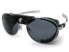 LEATHER SIDE COVER PILOT SUNGLASS Side Cover Pilot SILVER X SMOKE [SPEED ADDICT] (Leather Sunglasses)
