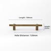 New Solid Brass Cabinet Handles Vintage Modern Drawer Pulls Minimalist Door Knobs Kitchen