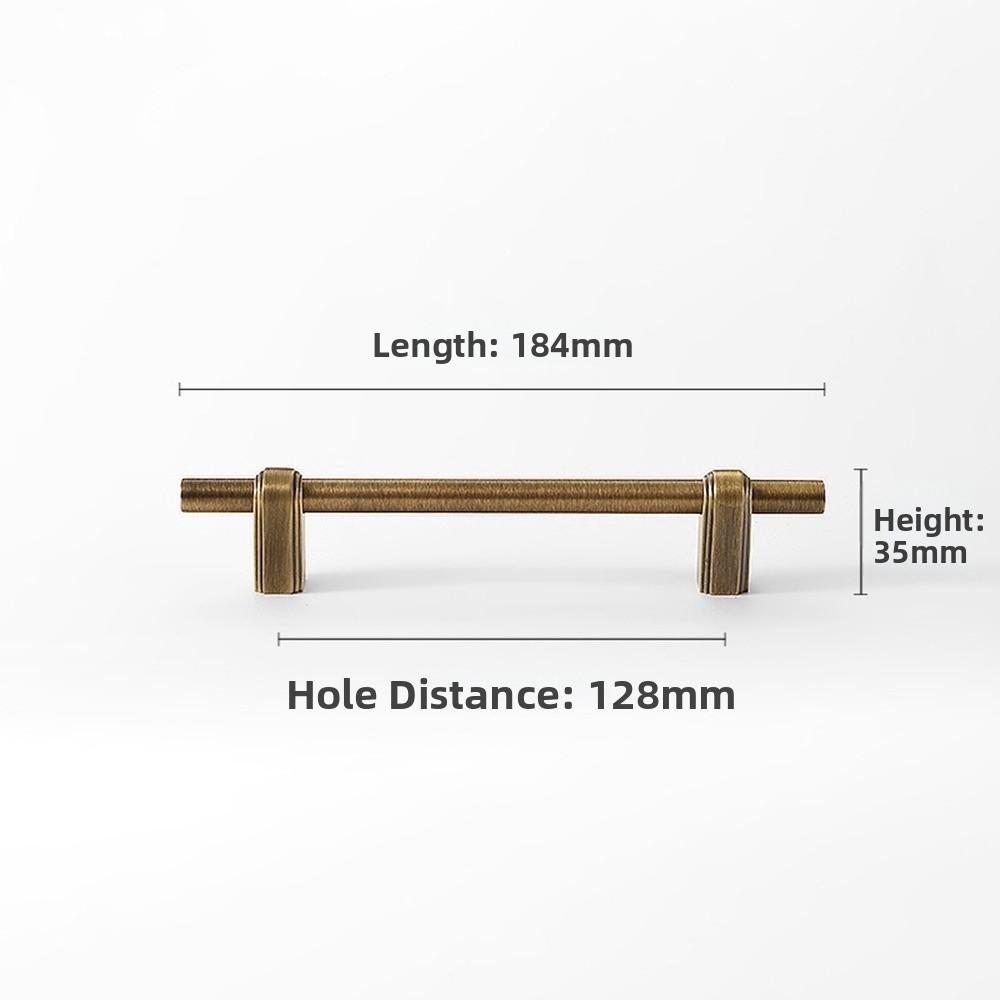 New Solid Brass Cabinet Handles Vintage Modern Drawer Pulls Minimalist Door Knobs Kitchen